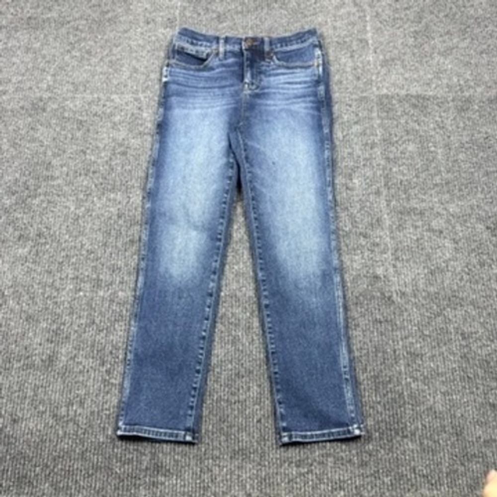Madewell Petite Stovepipe Jean Size 26P High Rise Slim Straight Leg NN735 DM7105
